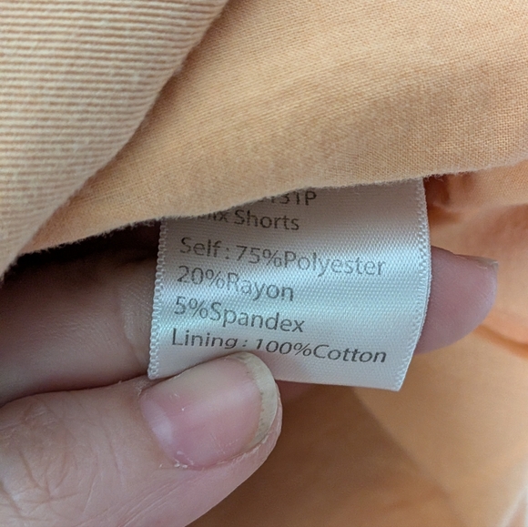 Tojha Felix High-Rise Shorts Peach Orange Size US 6 - Picture 5 of 6